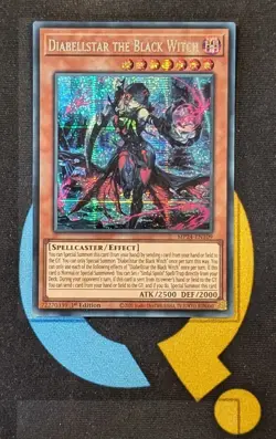 MP24-EN109 Diabellstar the Black Witch Prismatic Secret Rare 1st Ed YuGiOh - Image 1