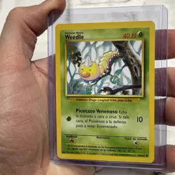 Pokemon SPANISH Weedle 69/102 Base Set - Common Pokemon Card - NM Near Mint Vtg - Image 2