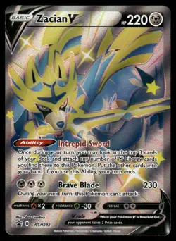 Pokemon Cards Zacian V SWSH292 SWSH Black Star Promo NM - Image 1