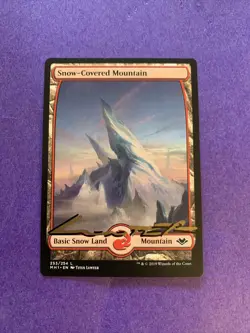 MTG Magic Snow-Covered Mountain Signed Artist Proof Modern Horizons Titus Lunter - Image 1