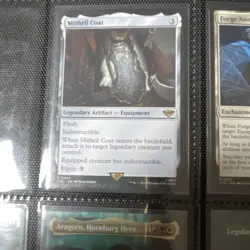 The Lord of the Rings Mithril Coat Legendary Artifact Equipment Rare MTG 2023 nm - Image 1