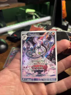 Pokemon TCG Chandelure 103/086 Illustration Rare White Flare Near Mint - Image 1