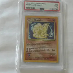 Pokemon Ninetales 012/102 Base Set Holo Rare PSA 9 English 80 HP Card - Image 1