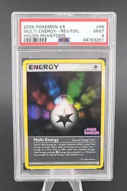PSA 9 Mint 2006 Pokemon Ex Holon Phantoms Multi Energy Reverse Holo Foil #96 - Image 1