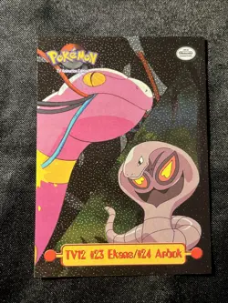 TV12 #23 Ekans/ #24 Arbok TV Animation Topps Holo Foil Pokemon Card - Image 1