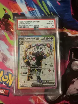 2025 POKEMON SVP PROMO PREMIUMFIGURE COLLECTION#176 UMBREON EX PSA10 #176 - Image 1