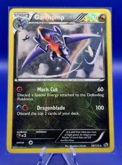 Pokemon Garchomp 96/113 Legendary Treasures Reverse Holo Rare English LP - Image 1