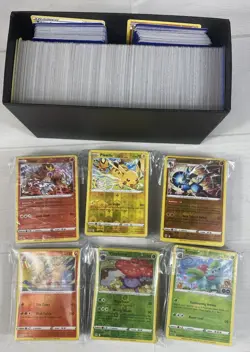 1000 Pokemon TCG Reverse Holo Foil Only Bulk Lot Sword & Shield Era Near Mint - Image 2