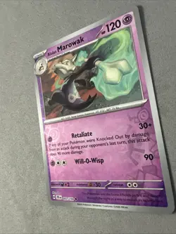 Pokemon TCG * Journey Together 057/159 Alolan Marowak U REVERSE HOLO * FRESH PK - Image 2