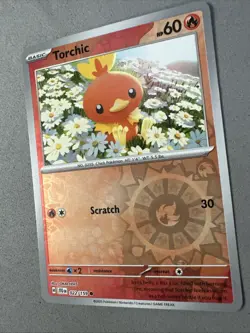 Pokemon TCG * Journey Together 022/159 Torchic C REVERSE HOLO * UNG NM FRESH PK - Image 2