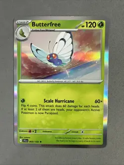 Pokemon TCG * Journey Together 003/159 Butterfree Rare HOLO * UNG NM FRESH PK - Image 1