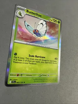 Pokemon TCG * Journey Together 003/159 Butterfree Rare HOLO * UNG NM FRESH PK - Image 2