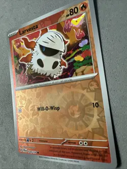 Pokemon TCG * Journey Together 028/159 Larvesta Common REVERSE HOLO* NM FRESH PK - Image 2