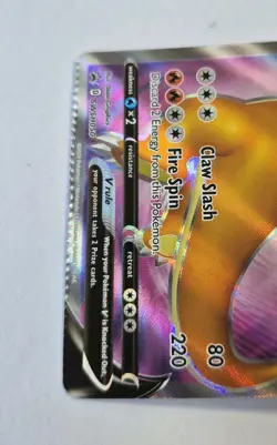 CRIMP ERROR!! Pokemon TCG Charizard V SWSH050 Promo Pokemon Misprint Miscut - Image 2
