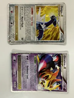 Pokemon TCG Giratina LV. X DP38 and Dialga LV X 105/106 *Damaged* - Image 1