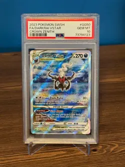 Darkrai VSTAR GG50/GG70 Crown Zenith: Galarian Gallery PSA 10 Pokemon - Image 1