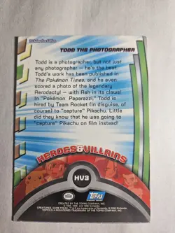 Topps - Pokemon - Tod The Photographer - Non Holo - HV3 - Image 2