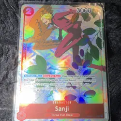 Bandai One Piece CCG Sanji Character Card OP01-013 Holo 3000 BP - Image 1