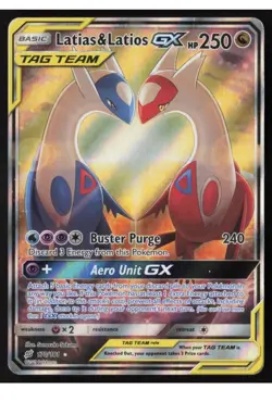 Latias & Latios GX - 170/181 - Ultra Rare - Team Up - Pokemon Card - MP - Image 1