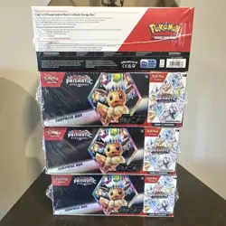 Pokemon Prismatic Evolutions Surprise Box Eevee 1 Boxes Card Stock - Image 1