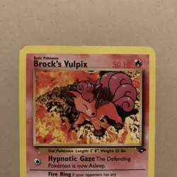 Pokemon TCG Brock's Vulpix Gym Challenge Card 37/132 - MP - Image 2