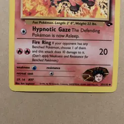 Pokemon TCG Brock's Vulpix Gym Challenge Card 37/132 - MP - Image 3