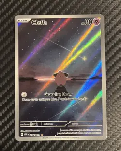 Pokemon - Obsidian Flames Cleffa, Ninetales - 2 Holo Rare Cards Lot - Image 2