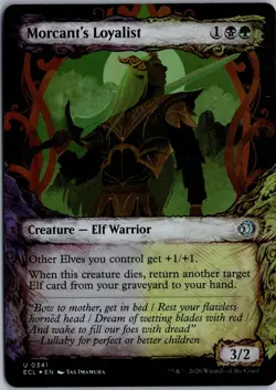 Morcant's Loyalist (Showcase) U Lorwyn Eclipsed 341 NM Foil Magic - Image 1