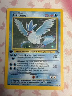 Pokemon TCG Articuno 2/62 Fossil Holo NM/LP - Image 1