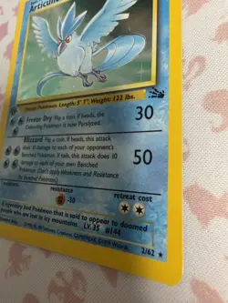 Pokemon TCG Articuno 2/62 Fossil Holo NM/LP - Image 3