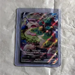 Pokemon Snorlax VMAX Ultra Rare Full Art Holo Swsh01 142/202 340 HP - Image 1