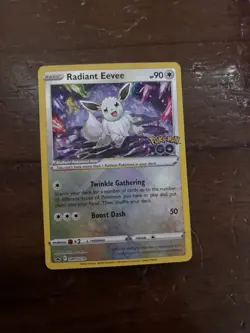 Pokemon Go Black Star Promo Radiant Eevee SWSH230 Pokemon TCG - Image 1