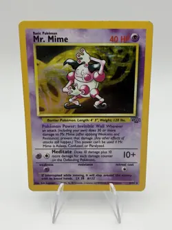 Pokemon TCG Mr. Mime Jungle 6/64 Holo Unlimited Holo Rare - Image 1