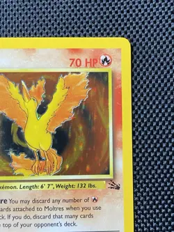 Moltres 12/62 Fossil Holo-Rare Pokemon 1999 WotC NM/LP - Image 3