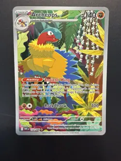 Pokemon TCG Archeops 132/086 Sv: White Flare Illustration Rare Holo HP 140 - Image 1