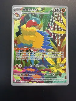 Pokemon TCG Archeops 132/086 Sv: White Flare Illustration Rare Holo HP 140 - Image 3