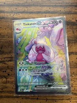Pokemon Tinkaton ex 262/193 Paldea Evolved Special Illustration Rare EX 300 HP … - Image 2