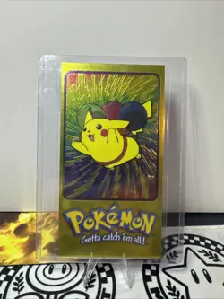 2000 Topps Pokemon TV Tin Topper Jumbo 4 of 5 Pikachu Series 2 Animation - Image 1