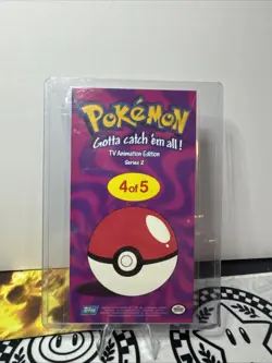 2000 Topps Pokemon TV Tin Topper Jumbo 4 of 5 Pikachu Series 2 Animation - Image 2