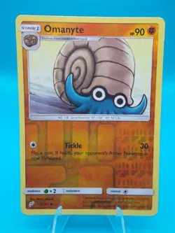 Omanyte 75/181 Sm-Team Up Pokemon TCG Reverse Holo Lightly Played - Image 1