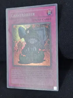 3 x YuGiOh TCG Graverobber Pharaoh's Servant Unlimited PSV-008 Super Rare LP - Image 4