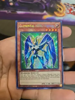 YuGiOh Elemental HERO Prisma SGX4-ENE03 Secret Rare 1st Edition NM-VLP - Image 1