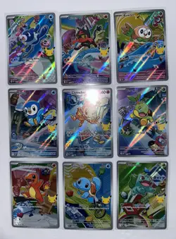 Pokemon 2026 First Partner Illustration Collection Series 1 Promos Set 9 Cards - Image 1