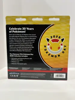 Pokemon TCG Pokemon Day 2026 Collection Box Promo Pikachu Card & 3 Booster Packs - Image 2