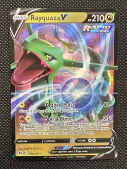 Rayquaza V 100/159 Crown Zenith - Ultra Rare Pokemon Card - NM/Mint - Image 1