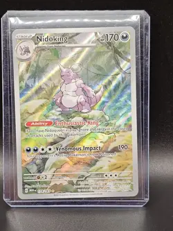 Pokemon TCG Nidoking Scarlet & Violet 151 Illustration Rare Card 174/165 - Image 1