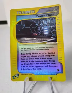 Power Plant 139/147 - Aquapolis Set *EXC-NM* Reverse Holo Pokemon Card - Image 2