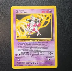 Mr. Mime 22/64 Non Holo Jungle Set Rare Pokemon Card WOTC LP great condition - Image 1