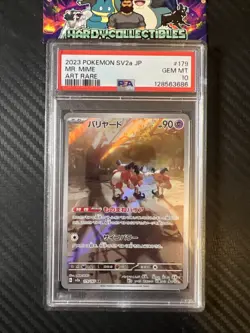PSA 10 Mr. Mime 179/165 SV2a 151 Art Rare Japanese Pokemon Card GEM MINT - Image 1