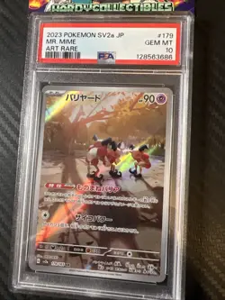 PSA 10 Mr. Mime 179/165 SV2a 151 Art Rare Japanese Pokemon Card GEM MINT - Image 2